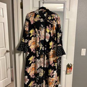 Roz and Ali - Floral Duster - Size 2X